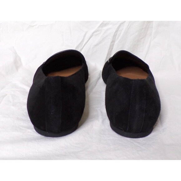 🆕 AQUATALIA Calandra Suede Loafer Flat Shoes 10 Black - Picture 10 of 16